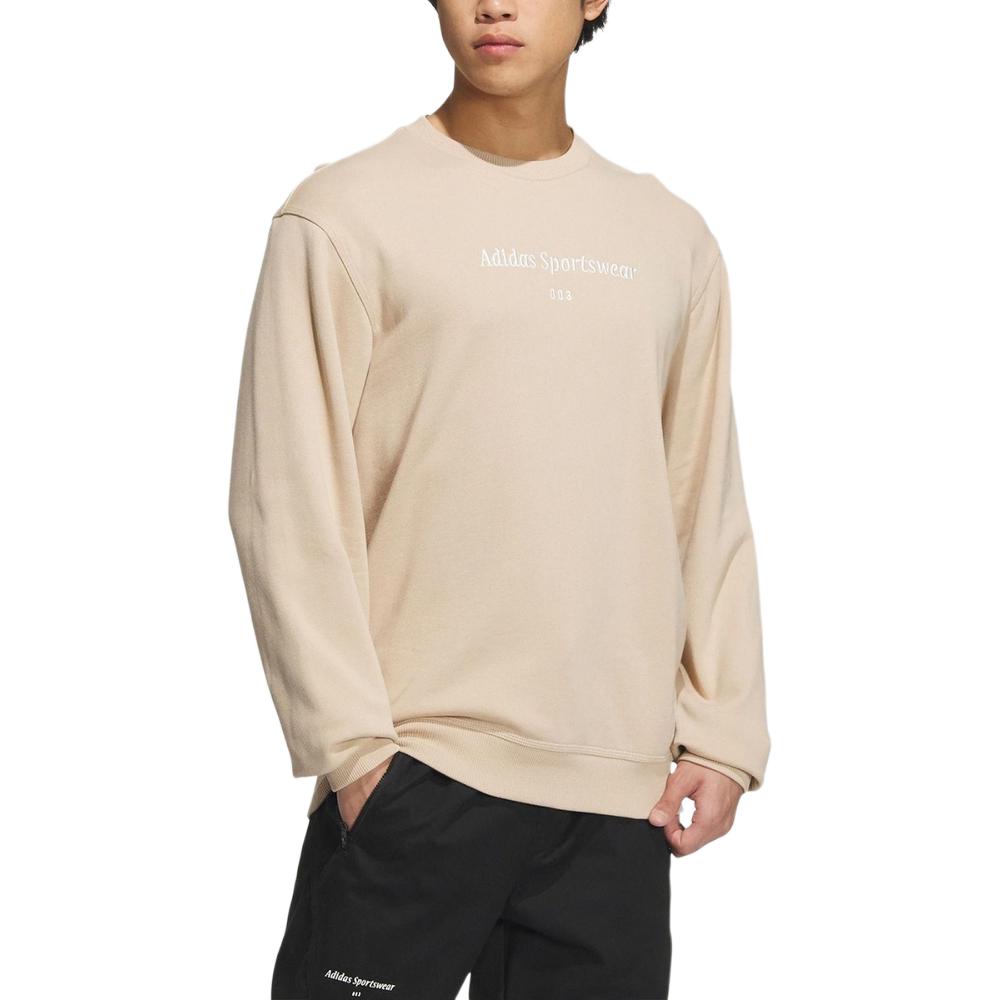 adidas Sport Crew Neck Sweatshirt Men Tops Magic-Light-Brown IQ1370
