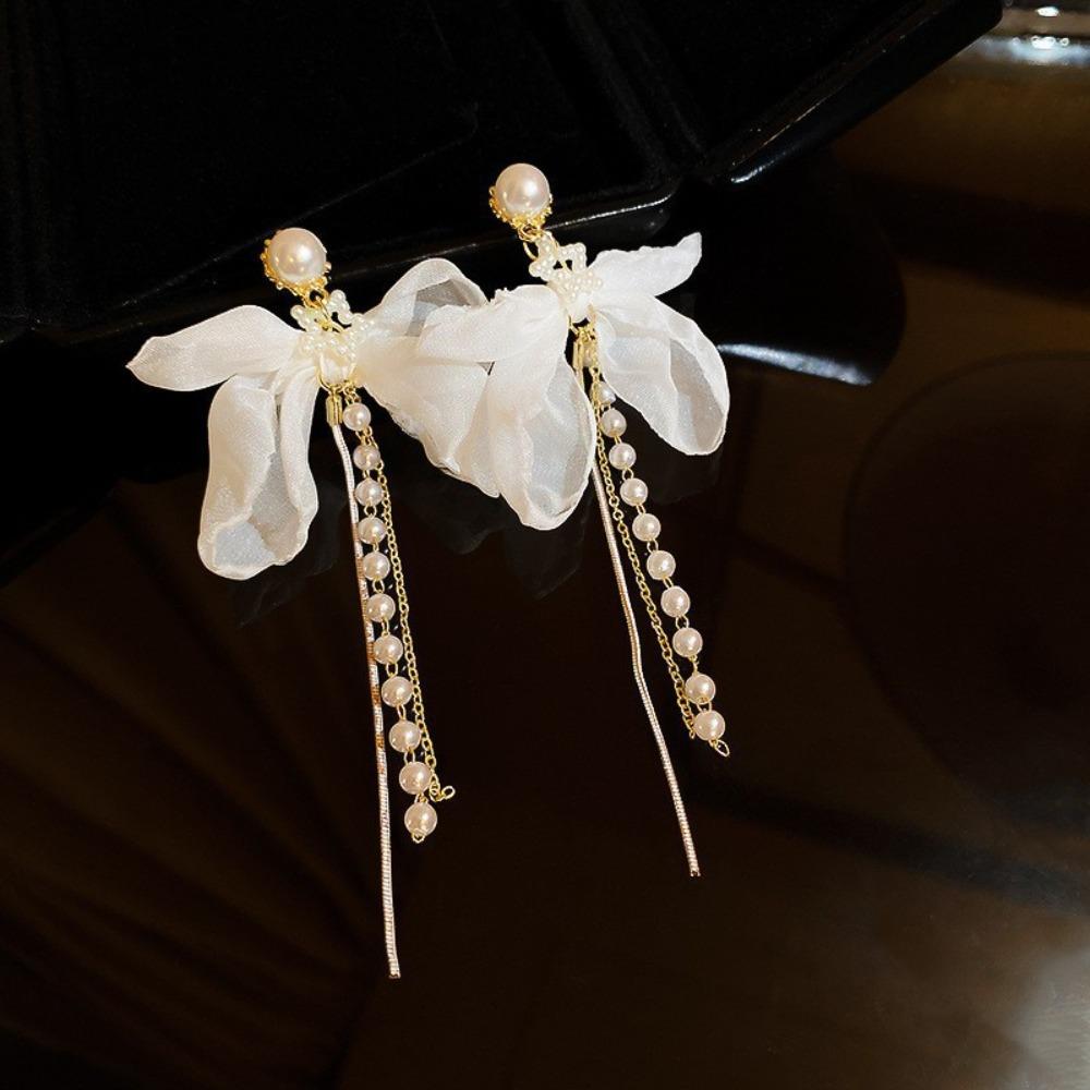 Silver Needle Diamond Pearl Purple Earrings French Retro Niche Design Earrings Light Luxury Premium Earrings