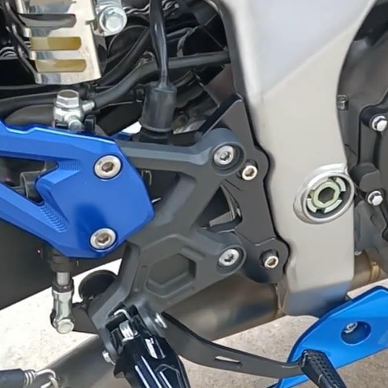 Motorcycle Step-Up Bracket for Kawasaki ZX-25R (2020-2023), ZX-4R, and ZX-4RR (2023+) (Gold)