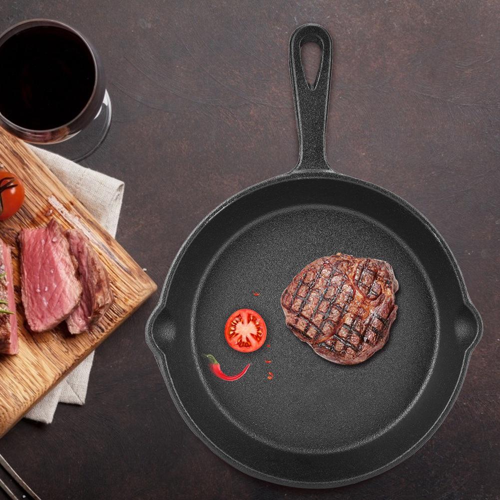 16cm 20cm Vintage Cast Iron Skillet Frying Pan Burnt NOn Stick (16cm)