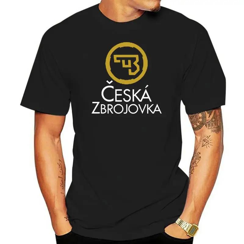 Streetwear Casual Men Tops Summer Short Sleeve T-shirt Cotton Graphic Oversized Harajuku CZ Ceska Zbrojovka Czech Firearms Tees