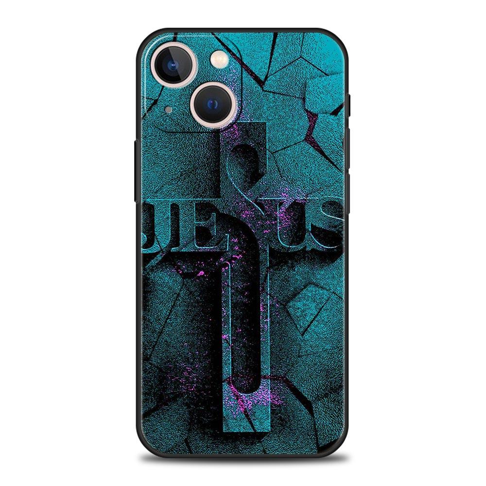 New Faith Christian Religious Jesus Luxury Phone Case For iPhone 11 14 15 Pro MAX 12 13 Mini 7 8 Plus X XR XS SE Silicone Cover