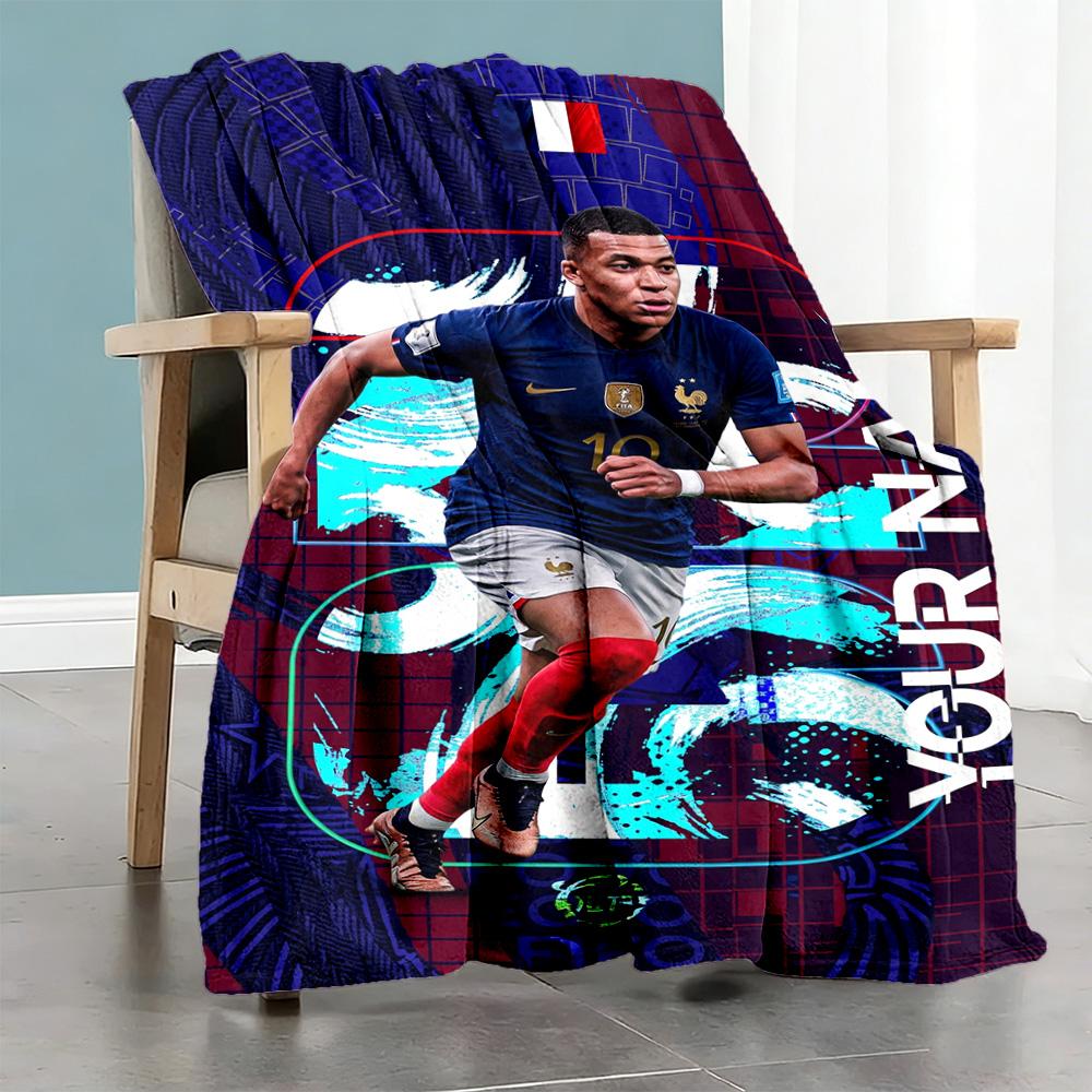 Lamin Yamal Personalized Text Blanket Lightweight Customizable Blanket Ultrasoft For Couch Office Chair Bedding Home Decor Allseason Use