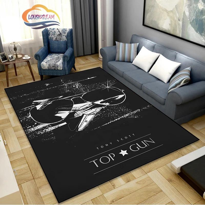 Top Gun Umělecký Vzor Loga Koberec Filmový Prvek Dekorační Koberce Moderní Domov Obývací Pokoj Podlahové Rohože Koberce do ložnice Koupelna