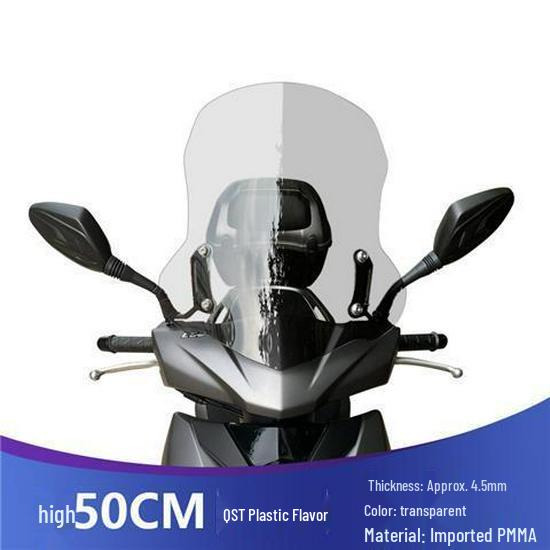Compatible Front Windscreen for Suzuki UY125 and Haojue AFR125 - HD Transparent