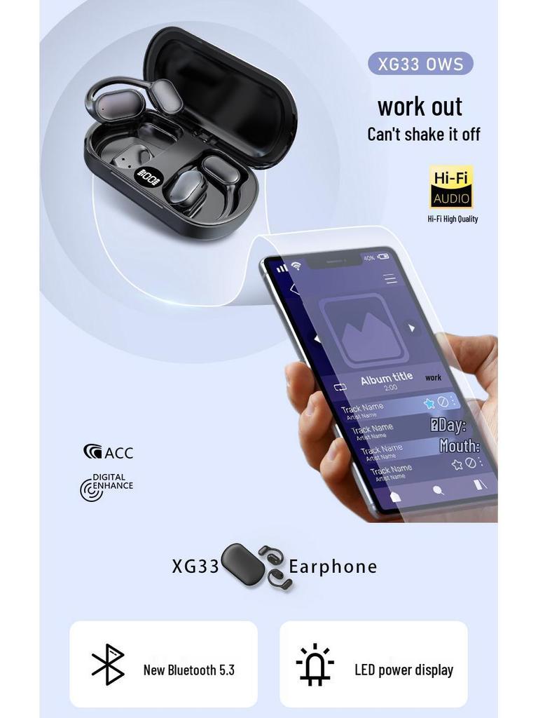 Cross-border XG3 Bluetooth Over-ear Noise Cancelling Wireless Earphones with Smart Translation.