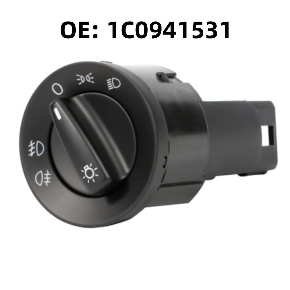 1C0941531 Headlight Control Switch Fog Light Knob fit for VW Passat B5 B5.5 Golf mk4 BoraJetta4 Beetle Sharan for Seat Alhambra