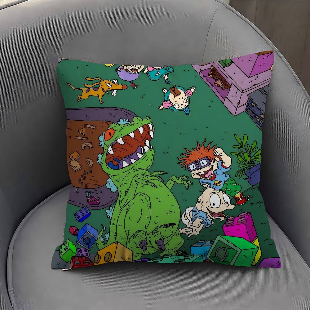 Cartoon R-Rugrats Funny Cushion Cover Decorative Pillow Sofa Home Decor Case Pillow Cases