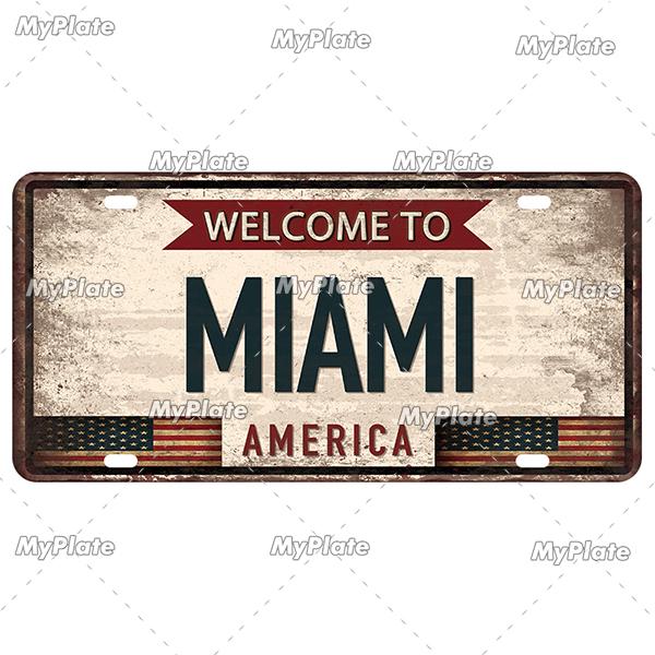 [MyPlate] Country City Style 15x30CM Plate Vintage Metal Sign Plaque Tin Sign Man Cave Decoration Bar Sign Club Poster Gift