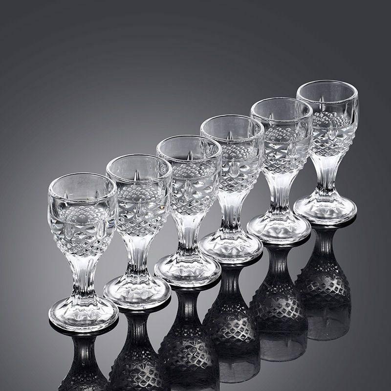 6pcs Glass White Spirit Cups Small Spirits Cups One-sipped Cup Small Wine Cups Bullet Cup Wine Glasses Shot Glass Cups Best Gift