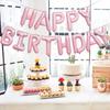 13Pcs Happy Birthday Balloon Banner Aluminum Foil Inflatable Hanging Letter Balloons for Party Decorations