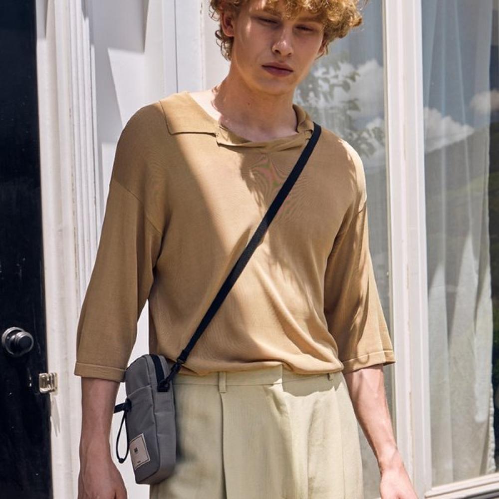 

Daks Gray Balloon Nylon Phone Holder Bag Dbho4fp02g2 Single option