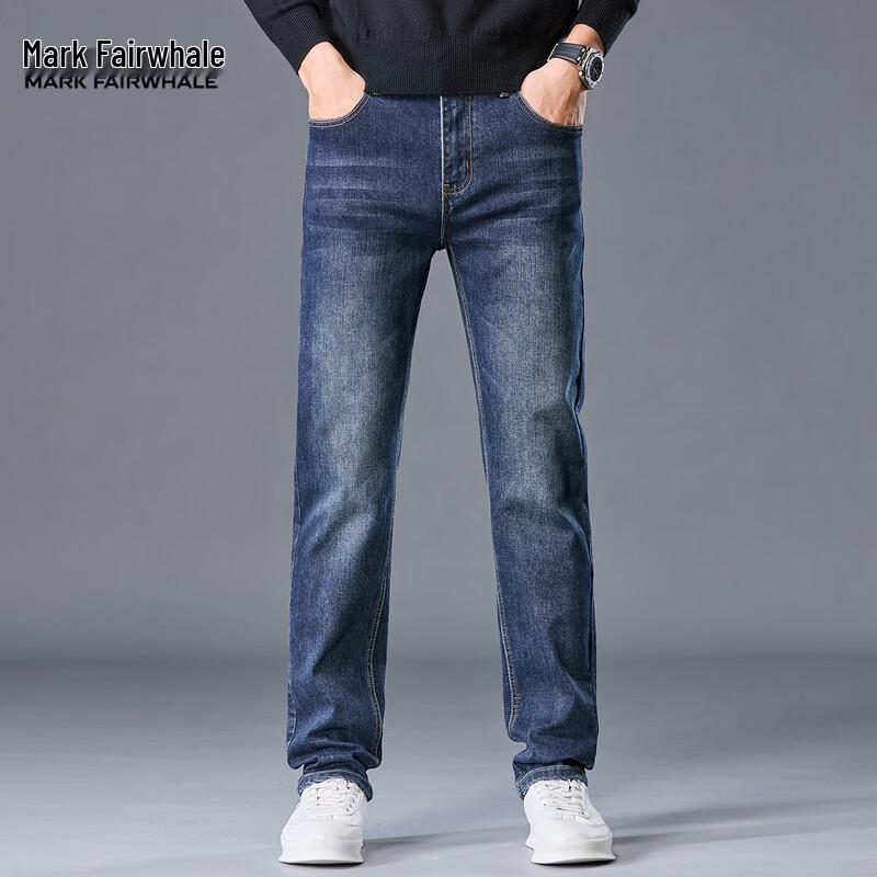 Mark Fairwhale Men's Washed Straight Leg Jeans