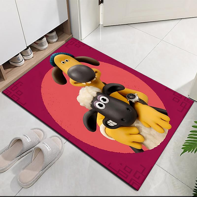 Shaun the Sheep Printed Carpetrugfor Office Chair Living Room Bedroom Kitchen Room Decor Gifts