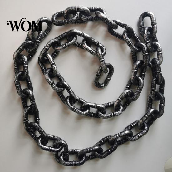 Pomeranian Leash Giant Chain Dog Leash, Lightweight Plastic Pet Looks Like Comfortable Iron Chain, Stylish Big for Small Dogs Photo Props Heavy-duty