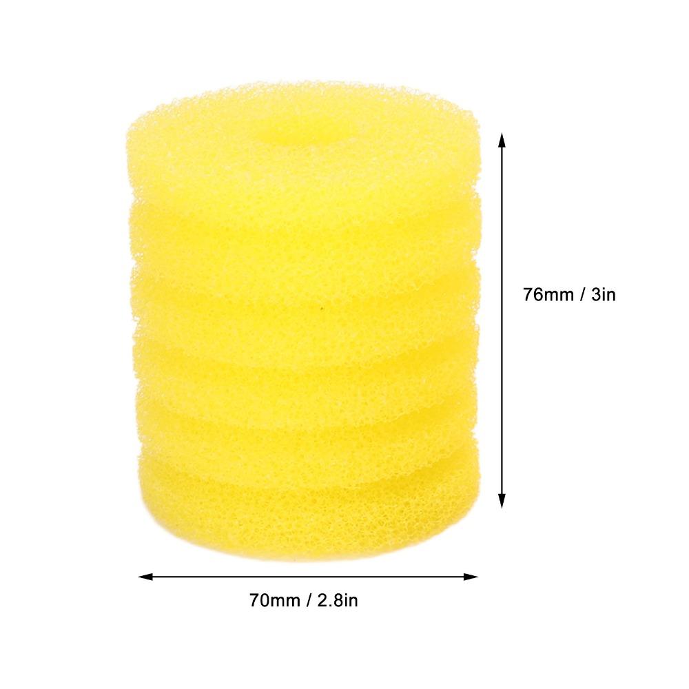 3Pcs Set Cylindrical Shape Fish Tank Filter Sponge Sponge Cylindrical Filter Sponge Aquarium