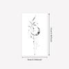 Small Fresh Moon Tattoo Sticker Waterproof And Long-Lasting Advanced Sense Niche Simple Tattoo Sticker Arm