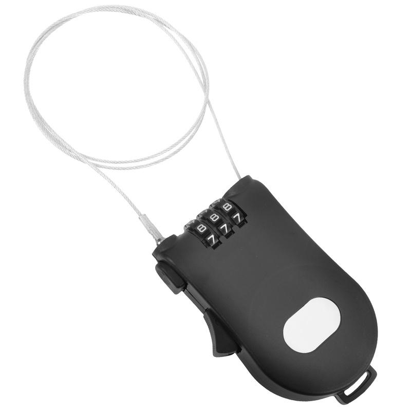 Snowboard Security Lock Ski Board Anti-Theft Lock Bicycle Suitcase Password Locks Retractable Steel Cable Code Lock Safety Locks