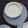 Mini Scene Plate Mold in Flexible Silicone, Ornate Edge Casting Mold for Resin Craft Projects and Display Pieces