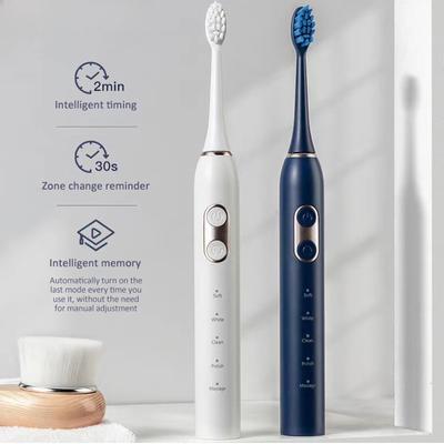 Cepillo de dientes eléctrico sónico para adultos, temporizador, 5 modos, recargable por USB, herramientas de limpieza bucal a prueba de agua