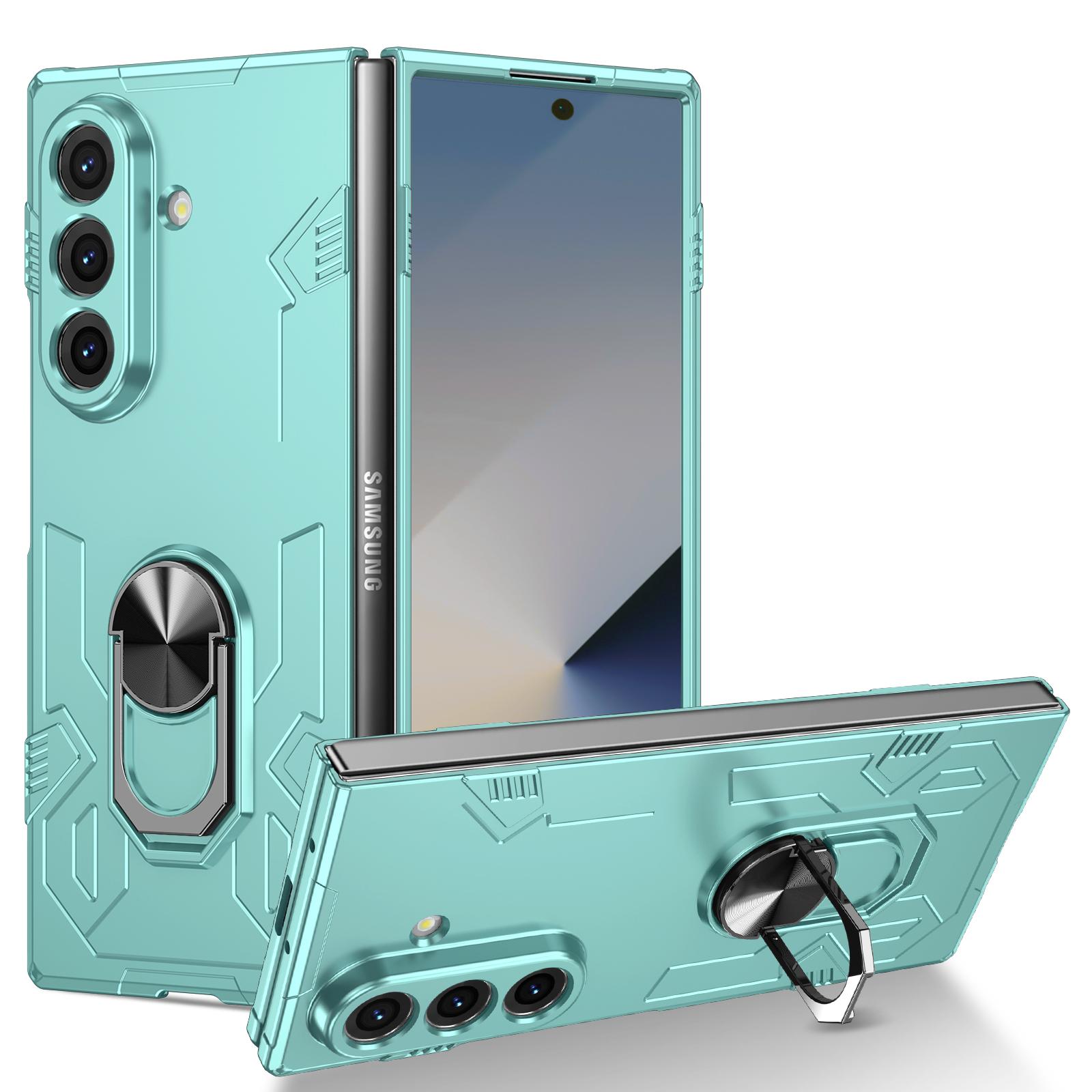 

Совместимый с Samsung Galaxy Z Fold 7 6 5 4 3, 360° складной магнитный чехол для телефона с кольцом, ударопрочный и устойчивый к падениям For Galaxy Z Fold 3