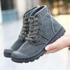 Fashion Autumn Winter Boots Men Lace-up Boots Slip On Canvas Shoes Man High Top Casual Shoes Fashion Men's Boots Male Short Ankle Botas