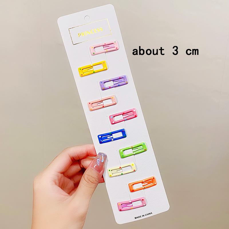 

10pcs/set Cute Colorful Star Waterdrop Shape Hair Clips For Girls Children Lovely Hair Decorate Hairpins Kids Hair Accessories