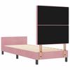 Boxspring Bed with Headboard Pink 80 x 200 cm Velvet