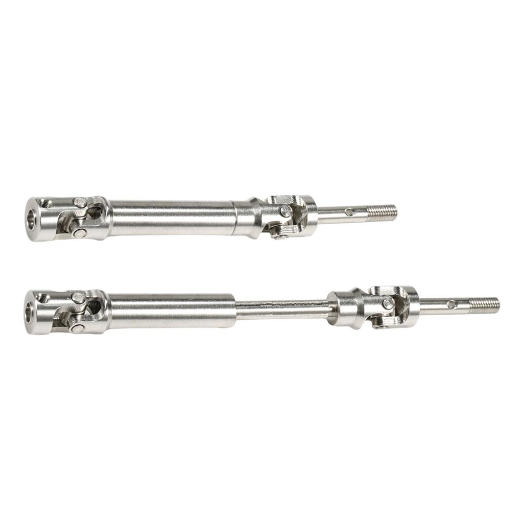 Machined Stainless Front Rear Steel Drive Shaft Universal Joint Driveshaft for 1/10 RC Truck SLASH Rustler Stampede Hoss Upgrade