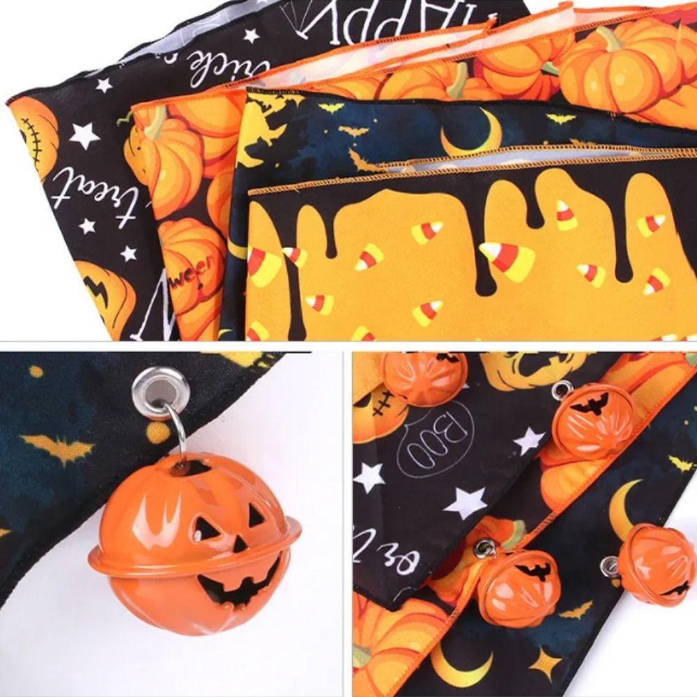 Breathable Halloween Pet Scarf Polyester Pumpkin Dog Bandana  Christmas