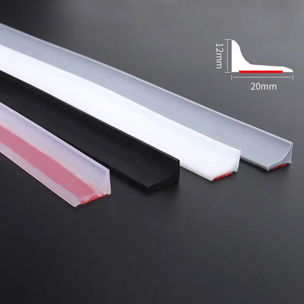 Washroom Water Retaining Strip Self-adhesive Silicone Door Seal Retaining Strip Separation Shower Water Stopper Strip Accessorie