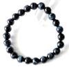 Blue Tiger Eye Bracelet 8mm Eye Blue Tiger Eye Power Stone Inner Circumference 19cm [GOLD STONE] Cat's Approx.