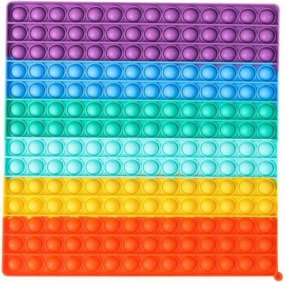 Sensory Toy Square 30X30 Rainbow