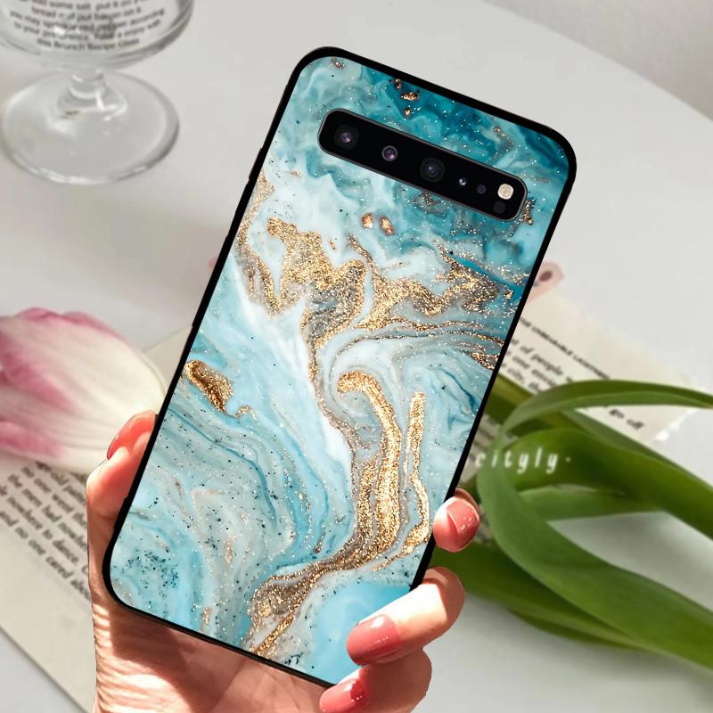Pro Samsung S10 5G Pouzdro S10 Plus Nárazuvzdorné Mramorové Černé Pouzdra Pro Samsung Galaxy S10 Plus S10e Kryt Silikonový Zadní Nárazník S10+