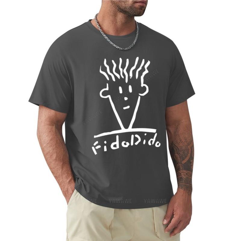 

man black tshirts summer t-shirt Fido Dido Face T-Shirt boys white t shirts sweat shirt Men s clothing 4XL