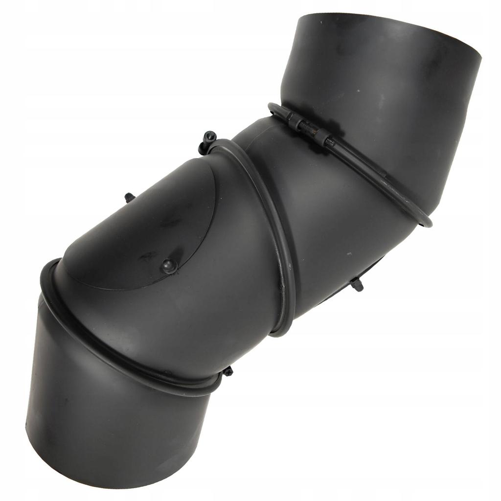 Adjustable steel elbow, 4 segments, 120 mm