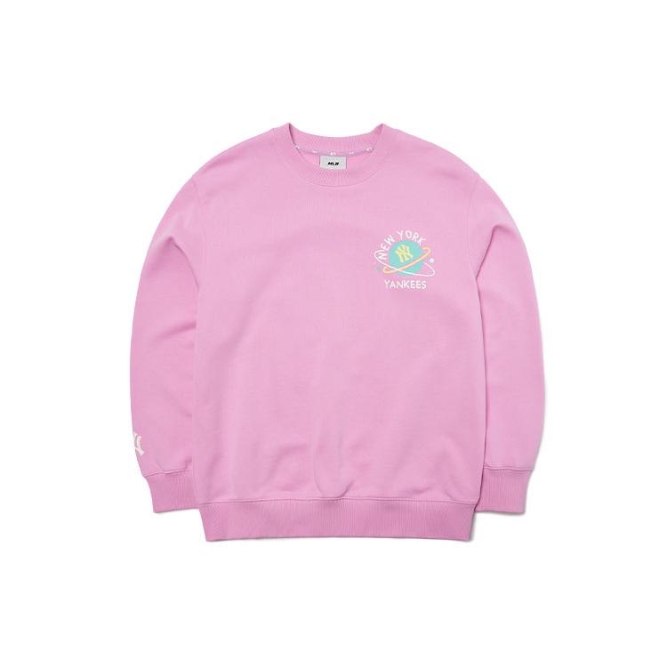 New MLB Sweatshirts Unisex Pink 3AMTL0121-50PKS