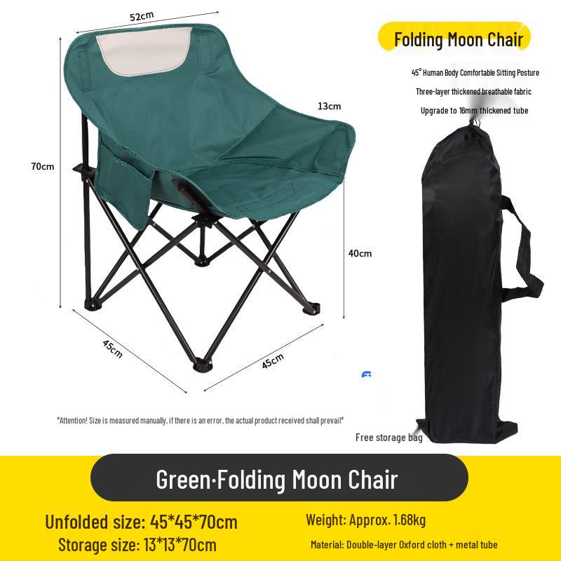 

High Back Folding Moon Chair - Outdoor Leisure & Camping Recliner