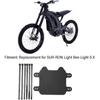 Motorcycle Front Number Plate, ABS Matte Black Dirt Bike Number Plate Replacement for SUR RON Light S X, Dirt Bike License Plate Holder Bracket,