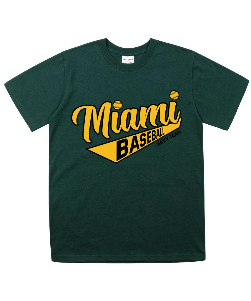 NAVYTEAM Ntv-Miami Baseball Short Sleeve (B Type)