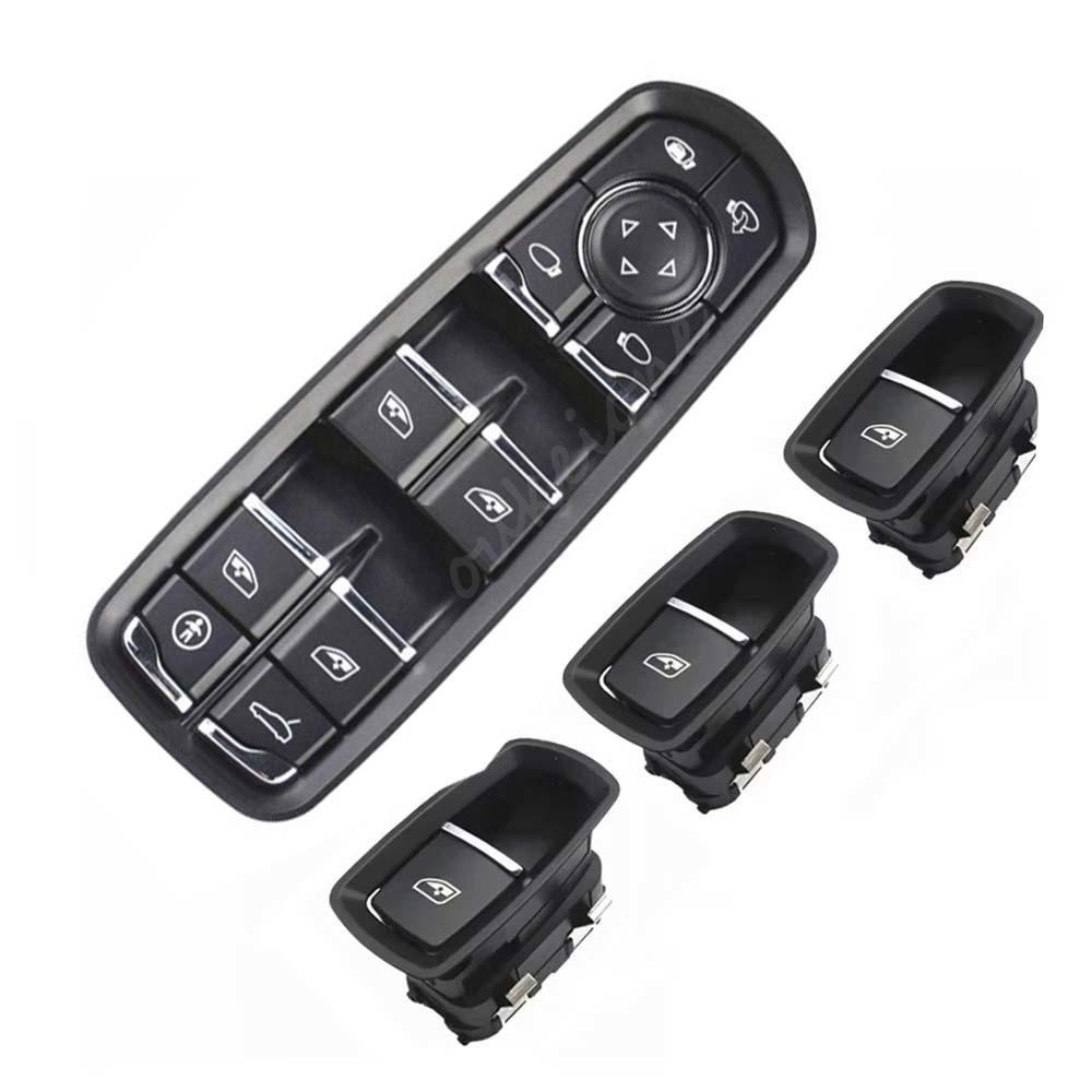 

7PP959858 Window Control Switch Driver Passenger Side Button For 2011-2018 Porsche Panamera Cayenne Macan Car Accessories CQ327-set 1