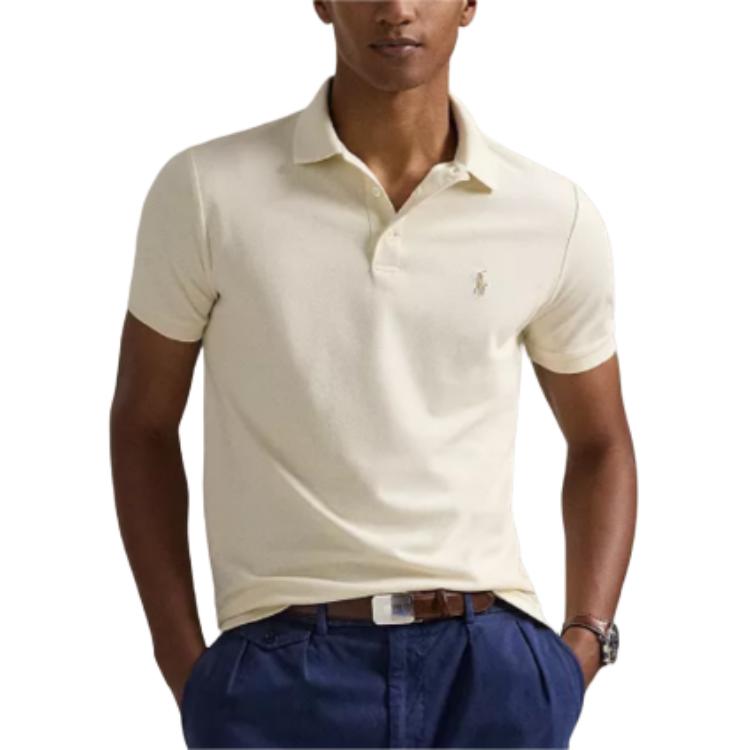 Polo Ralph Lauren Classic Fit Logo Embroidered Cotton Short Sleeve Polo Shirt Men tops 710952959-017
