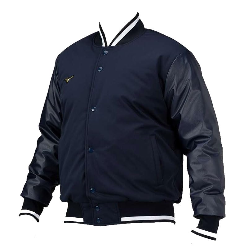 

Бейсбольная ветровка с длинным рукавом, технологичный утеплитель Breath Thermo, полевая куртка LL темно-синяя [Mizuno] мужская мужская (ИЛИ) тёмно-синий