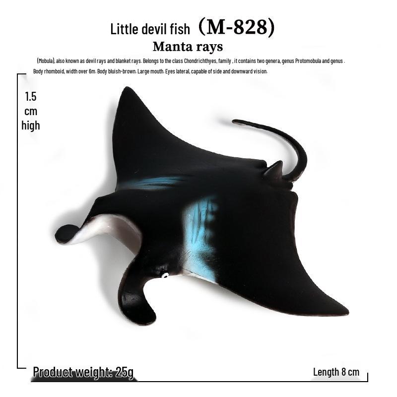 Realistic Underwater Animal Toy: Spider Devil Ray for Children's Science Education