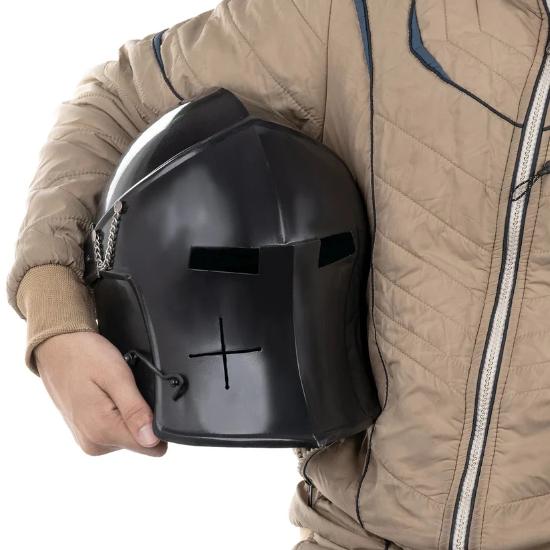 Medieval Barbuta Crusader Helmet - Classic Knight Armor Helmet Replica for Collectors and Cosplay
