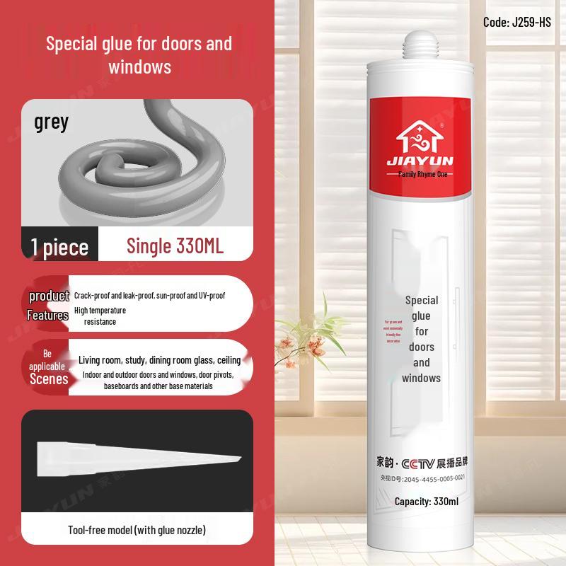 Silicon Negru Impermeabil Etanșant pentru Ferestre și Uși pentru Chituire Margine Goluri, Adeziv Sticlă Anti-Mucegai