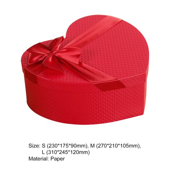 Gift Box with Bowknot Multi-Purpose Paper Flowers Heads Packaging Box for Birthday