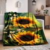 1pc Sunflower Bouquet Blanket Warm, Cozy, And Soft, Suitable for Sofas, Beds, Cars, And Office Use.Perfect for Camping And Travel, Making It a Great G