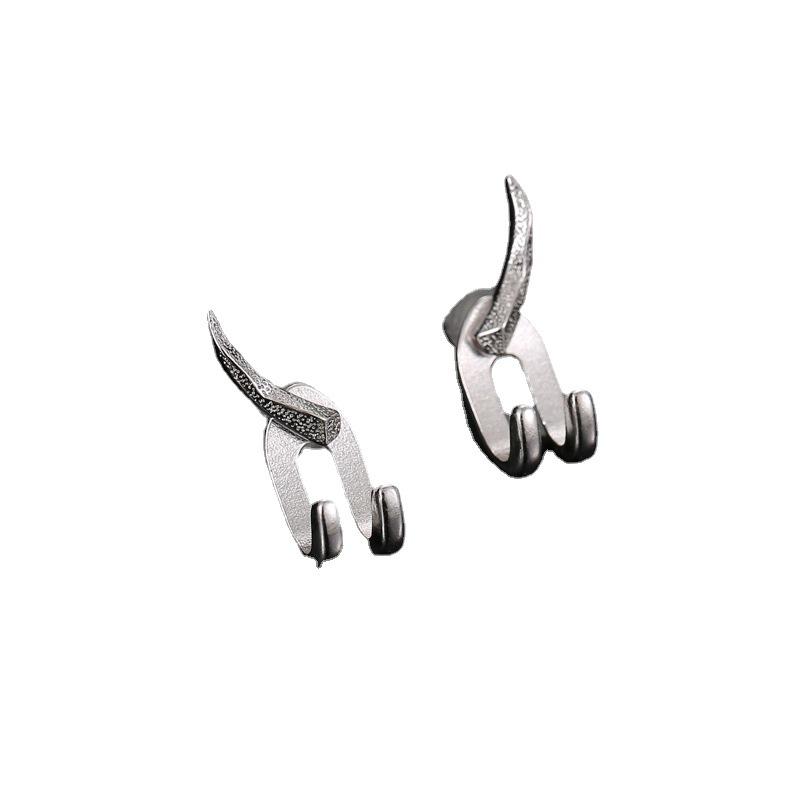 Beard Personality Men's Trendy Hip-Hop Earrings 2024 – Simple, Cool, and Unique