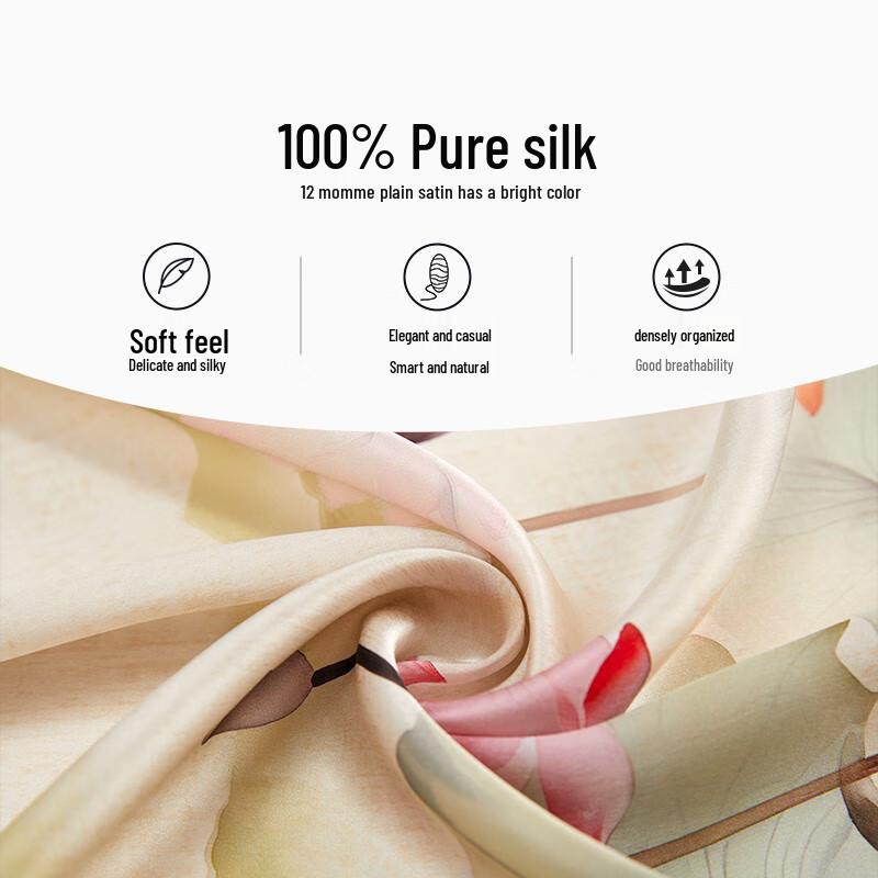 Wansli Women's Mulberry Silk Scarf & Shawl Gift Box